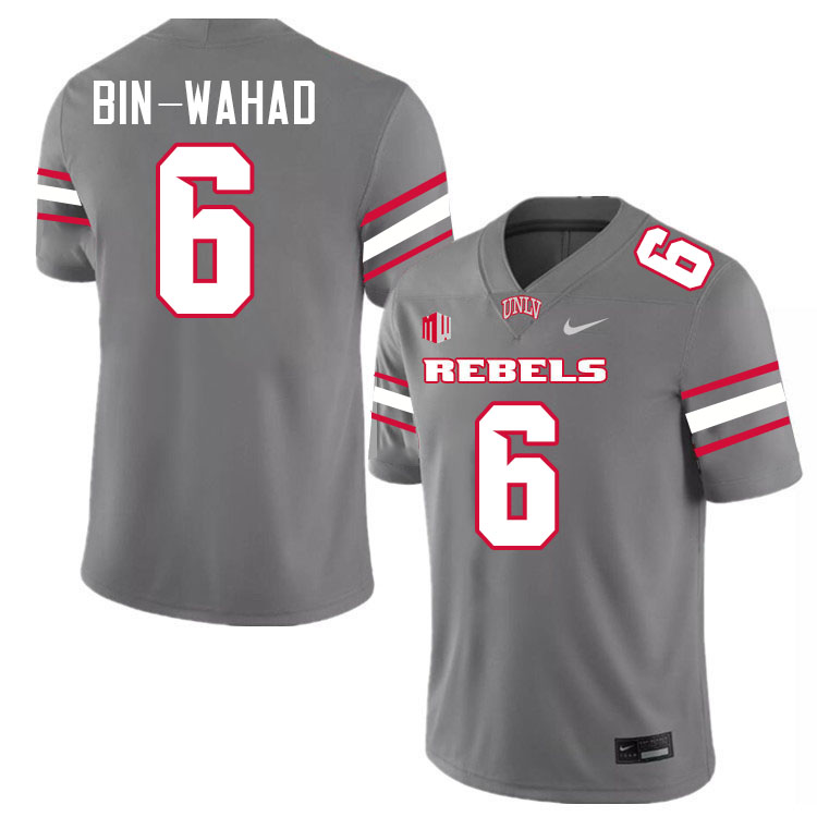 Mumu Bin-Wahad UNLV Jersey,UNLV Rebels Football Uniforms,Jerseys,Gears-Grey